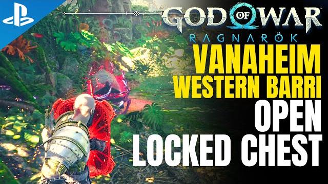 How to open the red locked chest in western barri woods, vanaheim | god of war ragnarök How to open the red locked chest in western barri woods, vanaheim | god of war ragnarök