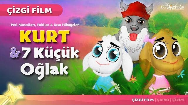 Adisebaba çizgi film masallar - kurt ve 7 küçük oğlak Adisebaba çizgi film masallar - kurt ve 7 küçük oğlak
