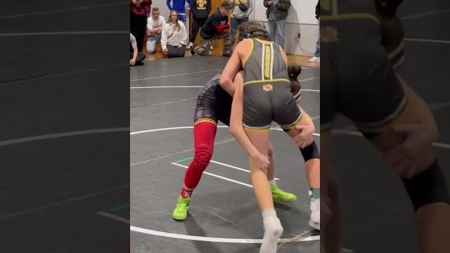 Girl pins high school boy wrestling Girl pins high school boy wrestling
