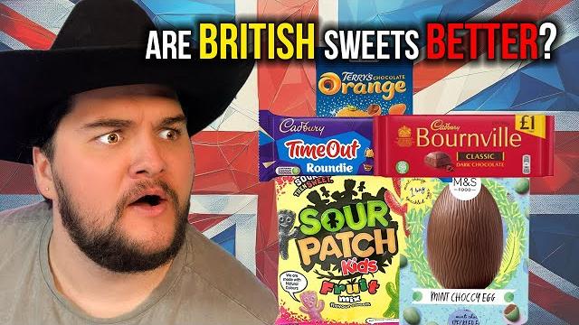American tries british candy! American tries british candy!