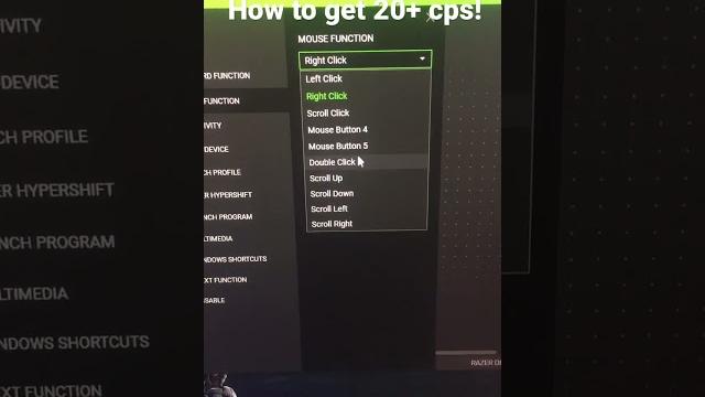 How to get more then 20 cps!!!! (razer) How to get more then 20 cps!!!! (razer)
