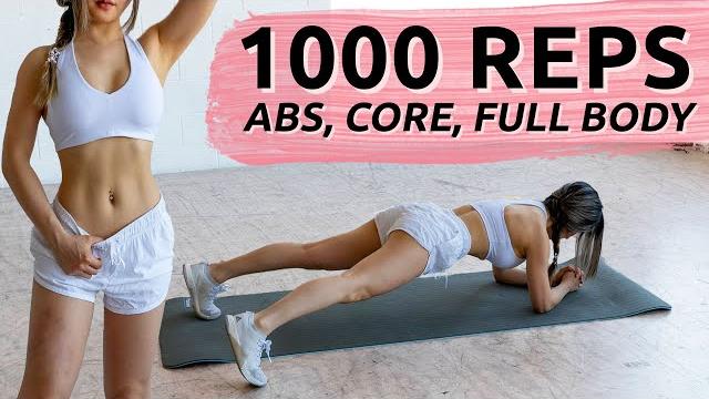 1,000 reps to burn fat & get abs | try this challenge everyday 1,000 reps to burn fat & get abs | try this challenge everyday