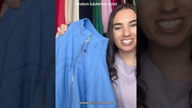 Starting with the define relaxed fit jacket in pool party #hintofnattyp #lululemon #lululemonootd Starting with the define relaxed fit jacket in pool party #hintofnattyp #lululemon #lululemonootd