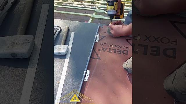Установка кляймеров #двойнойфальц #фальц #roof Установка кляймеров #двойнойфальц #фальц #roof