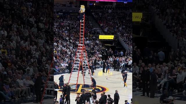 This is why the nuggets mascot makes over $600k a year! #shorts This is why the nuggets mascot makes over $600k a year! #shorts