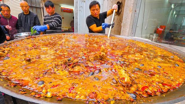 Chinese street food - 200 kg street hot pot (spicy!!!) + rare street food tour of kaifeng, china! Chinese street food - 200 kg street hot pot (spicy!!!) + rare street food tour of kaifeng, china!