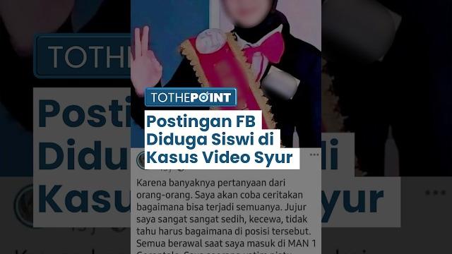 Viral postingan fb diduga curhatan siswi pemeran video syur bareng pak guru di gorontalo: ngaku malu Viral postingan fb diduga curhatan siswi pemeran video syur bareng pak guru di gorontalo: ngaku malu