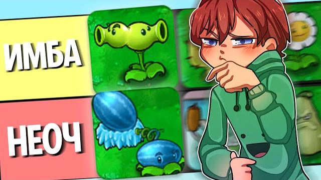 Мой рейтинг растений в plants vs. zombies Мой рейтинг растений в plants vs. zombies