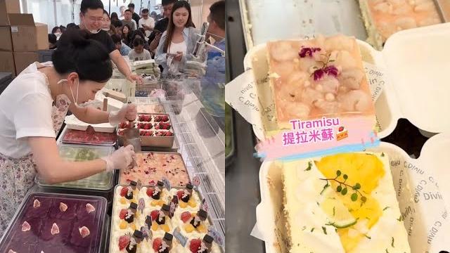 Setting up a stall to sell tiramisu #snacks #food #cake #streetfood #eat #cakedecoration Setting up a stall to sell tiramisu #snacks #food #cake #streetfood #eat #cakedecoration
