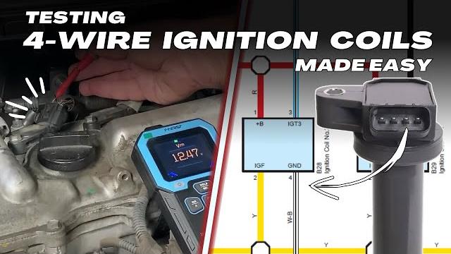 How to test 4 wire ignition coil with multimeter & oscilloscope \toyota 4-wire ignition coil diagram How to test 4 wire ignition coil with multimeter & oscilloscope \toyota 4-wire ignition coil diagram