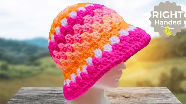 Easy crochet bucket hat anyone can make! Easy crochet bucket hat anyone can make!