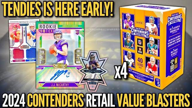 Contenders retail is here early! 2024 panini contenders football retail value blaster box review Contenders retail is here early! 2024 panini contenders football retail value blaster box review