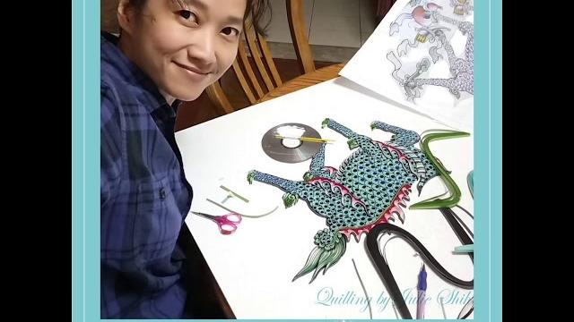 Kirin quilling by julie shih 麒麟紙捲製程 Kirin quilling by julie shih 麒麟紙捲製程