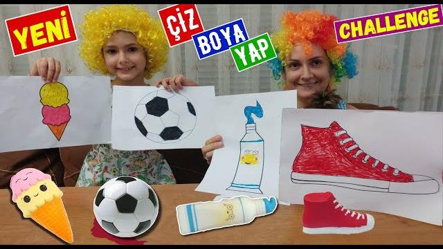 (yeni̇) çi̇z- boya-yap challenge #evdekal #sendeoyna elif ile eğlenceli çocuk videosu (yeni̇) çi̇z- boya-yap challenge #evdekal #sendeoyna elif ile eğlenceli çocuk videosu