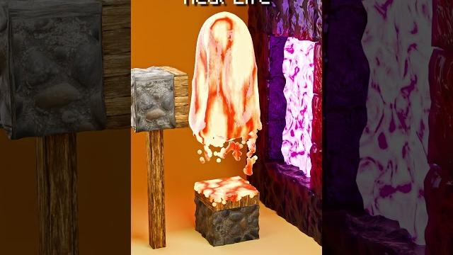 Minecraft vs real life in the nether Minecraft vs real life in the nether