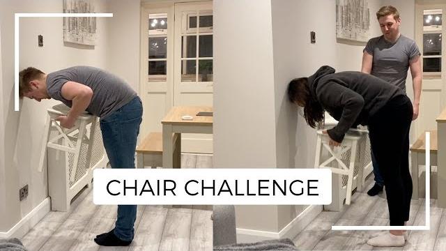 Chair challenge impossible for men Chair challenge impossible for men