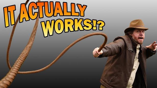 I can't believe this works?!?! - is the indiana jones whip an effective weapon? | #functionalfandom I can't believe this works?!?! - is the indiana jones whip an effective weapon? | #functionalfandom