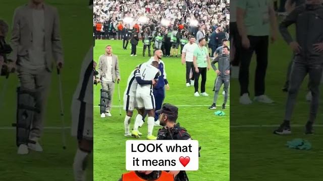 Son heung-min celebrates winning the europa league with the spurs fans ️ watch the uefa europa Son heung-min celebrates winning the europa league with the spurs fans ️ watch the uefa europa