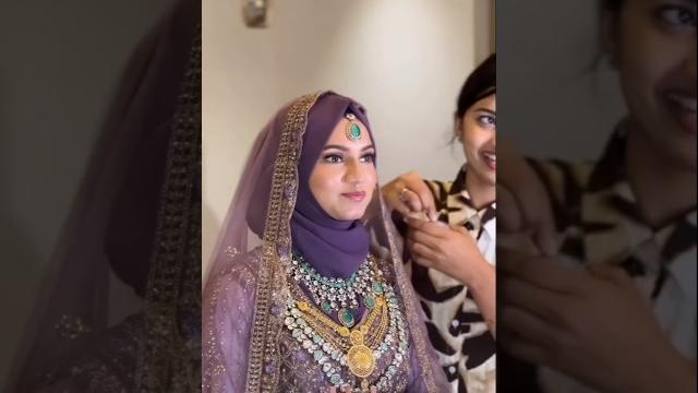 Bride's hijab tutorial ️ #muslimbride #weddinglook #hijabtutorial #weddinghijabstyle #shorts Bride's hijab tutorial ️ #muslimbride #weddinglook #hijabtutorial #weddinghijabstyle #shorts