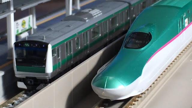 埼京線と新幹線 nゲージ#shorts(実車音付き) 埼京線と新幹線 nゲージ#shorts(実車音付き)