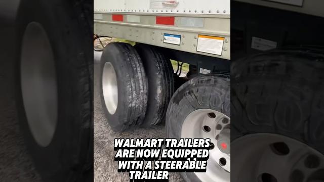 Steerable trailer axle didn’t help this semi truck driver make this turn. #trucking #trucker Steerable trailer axle didn’t help this semi truck driver make this turn. #trucking #trucker