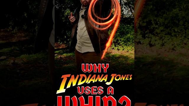 Why does indiana jones use whip? Why does indiana jones use whip?