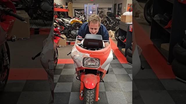 Ultra rare 1986 bimota sb5 in the house for a full restoration. this should be fun! #vintage #bimota Ultra rare 1986 bimota sb5 in the house for a full restoration. this should be fun! #vintage #bimota