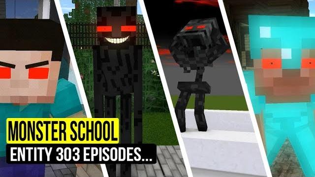 Monster school : entity 303 episodes - minecraft animation Monster school : entity 303 episodes - minecraft animation