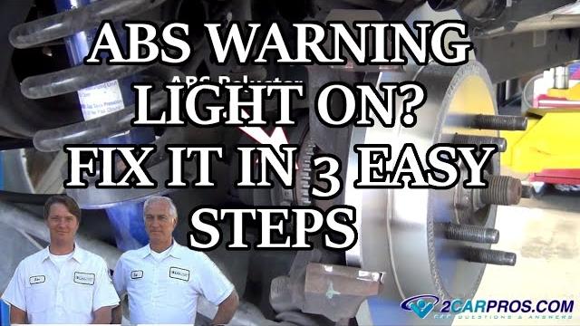 Abs warning light on? fix it in 3 easy steps Abs warning light on? fix it in 3 easy steps