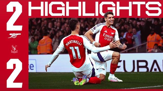 A point apiece at emirates stadium ️ | highlights | arsenal 2-2 crystal palace | kiwior, trossard A point apiece at emirates stadium ️ | highlights | arsenal 2-2 crystal palace | kiwior, trossard