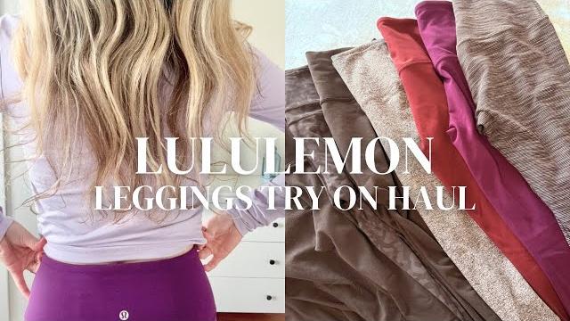 Lululemon leggings try on haul Lululemon leggings try on haul