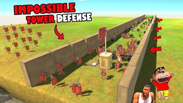 Tower defense but in animal revolt battle simulator all weapon and all units with shinchan and chop Tower defense but in animal revolt battle simulator all weapon and all units with shinchan and chop
