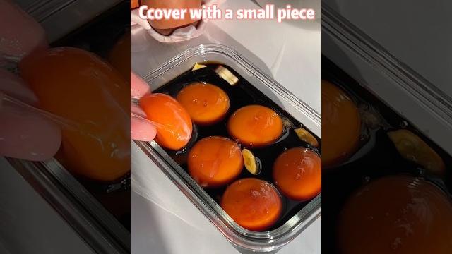 I soaked 6 egg yolks in soy sauce for 86400 seconds I soaked 6 egg yolks in soy sauce for 86400 seconds