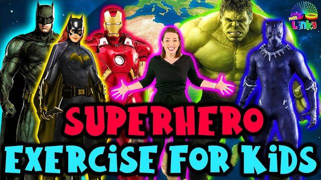 Superhero exercise for kids | learn about recycling and looking after earth | indoor kids workout Superhero exercise for kids | learn about recycling and looking after earth | indoor kids workout