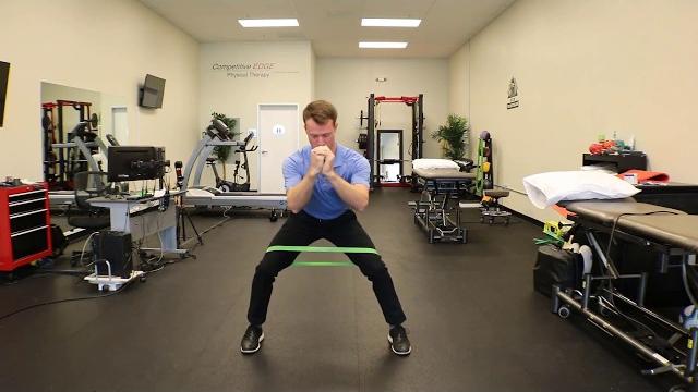 Monster walks: gluteal strengthening Monster walks: gluteal strengthening