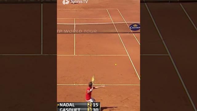 Gasquet jumping backhand vs nadal Gasquet jumping backhand vs nadal