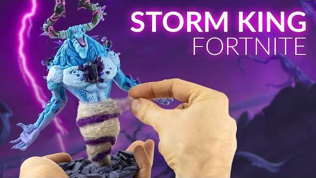Building the storm king with clay & wool (fortnite) Building the storm king with clay & wool (fortnite)