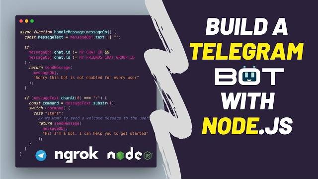 Creating a telegram bot using node js Creating a telegram bot using node js