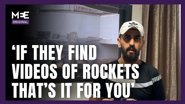 Israeli forces raid west bank town and arrest people with footage of rocket strikes on israel Israeli forces raid west bank town and arrest people with footage of rocket strikes on israel