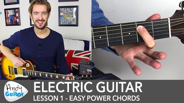 Electric guitar lesson 1 - rock guitar lessons for beginners Electric guitar lesson 1 - rock guitar lessons for beginners