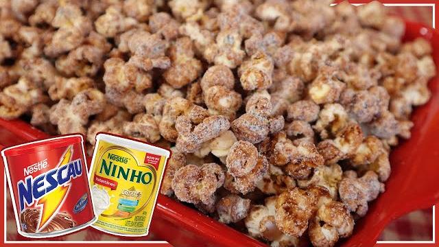 Chocolate e leite ninho!! a melhor pipoca doce que eu já comi na vida i pipoca gourmet fácil Chocolate e leite ninho!! a melhor pipoca doce que eu já comi na vida i pipoca gourmet fácil