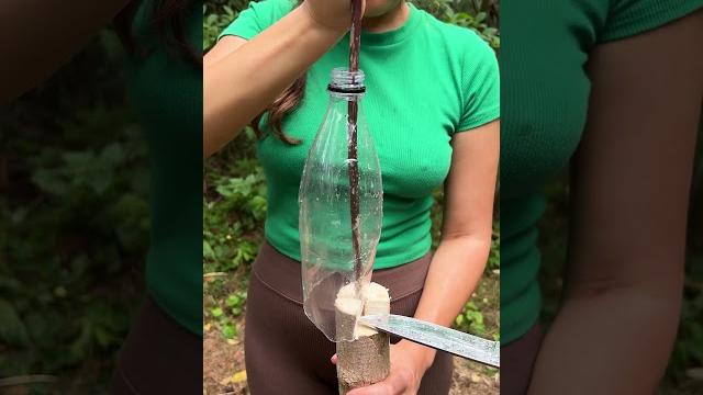 New invention from the forest girl #camping #survival #bushcraft #outdoors #marusya #shiklina New invention from the forest girl #camping #survival #bushcraft #outdoors #marusya #shiklina