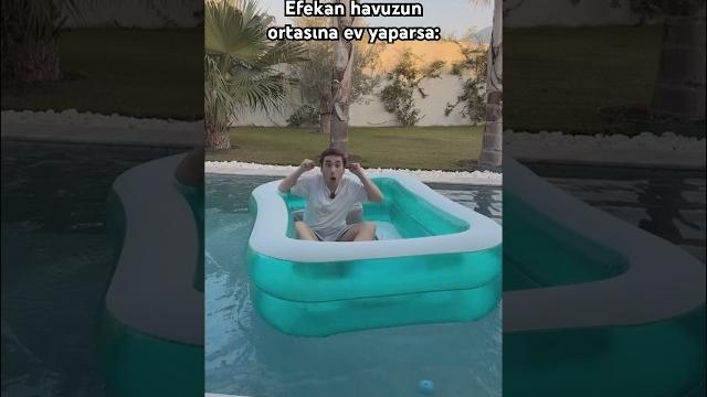 Havuzun ortasına ev yapmak Havuzun ortasına ev yapmak