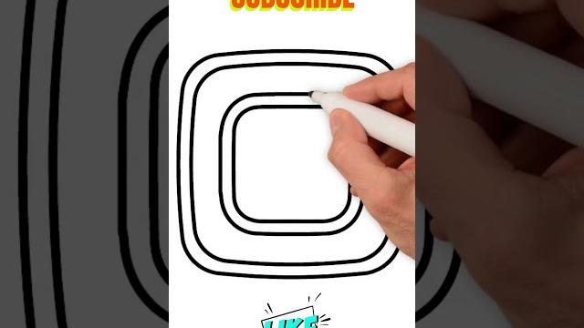 How to draw instagram logo | #shorts How to draw instagram logo | #shorts