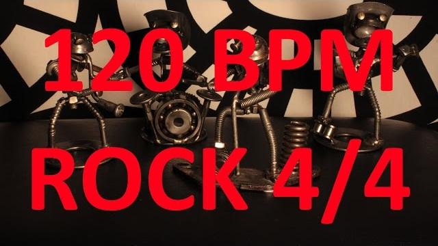 120 bpm - rock - 4/4 drum track - metronome - drum beat 120 bpm - rock - 4/4 drum track - metronome - drum beat