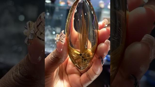 Rutilated quartz pendant . #jewellery #rutilatedquartz #rutile #pendant #necklace #shorts #viral Rutilated quartz pendant . #jewellery #rutilatedquartz #rutile #pendant #necklace #shorts #viral