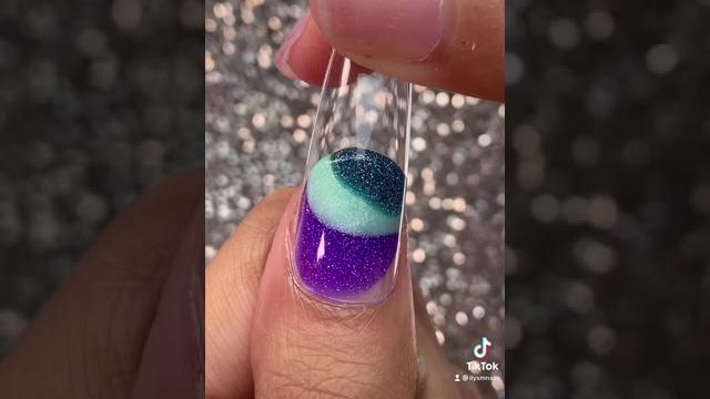 Polygel (marble) space nail #shorts #nails Polygel (marble) space nail #shorts #nails