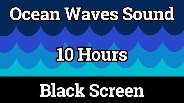 Ocean waves for sleep 10 hours black screen Ocean waves for sleep 10 hours black screen