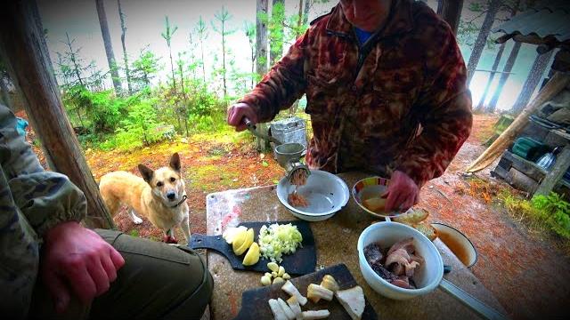 В лес на 10 дней.охота и рыбалка.гусь с картохой на костре.котлеты из щуки с салом.самоловки(3серия) В лес на 10 дней.охота и рыбалка.гусь с картохой на костре.котлеты из щуки с салом.самоловки(3серия)