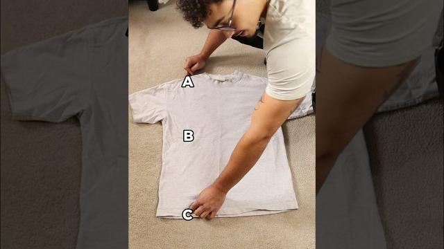 How to fold a t-shirt in under 2 seconds! How to fold a t-shirt in under 2 seconds!